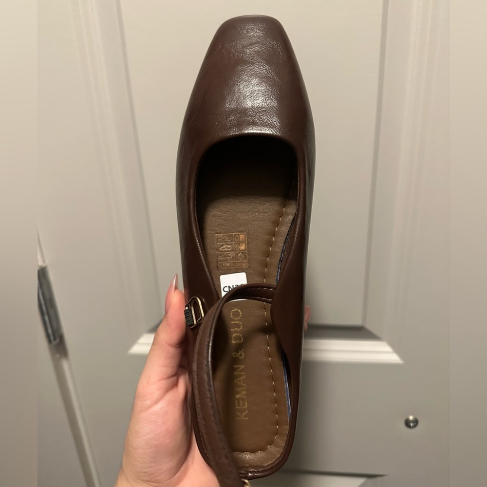 Brown Leather Flats - Picture 3 of 3